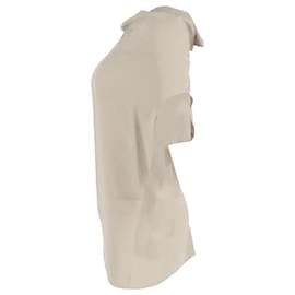 Lanvin-Lanvin Crewneck Blouse in Beige Polyester-Beige