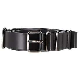 Ann Demeulemeester Buckled Belt in Black Leather Black