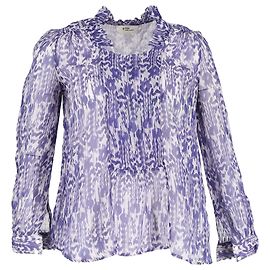 Étoile Isabel Marant Printed Blouse in Blue Silk Other