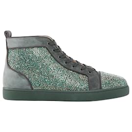 Christian Louboutin-Christian Louboutin Louis Orlato Tsar Strass crystals high sneaker-Green