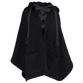 Cappa in misto lana nera con cappuccio iconico Chloé Nero