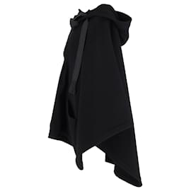 Chloé-Chloé Iconic Hooded Blend Cape in Black Wool-Black