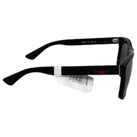 Gucci-Gucci GG0010S Square-Frame Sunglasses in Black Acetate-Black