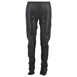 Rick Owens- Rick Owens Skinny Pants in Black Leather-Black