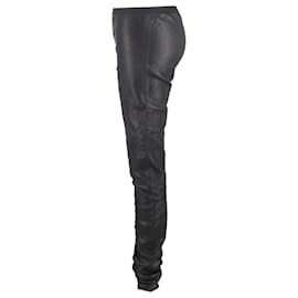 Rick Owens- Rick Owens Skinny Pants in Black Leather-Black