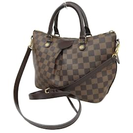Louis Vuitton-Louis Vuitton Damier Sienna PM Handbag-Brown,Damier ebene