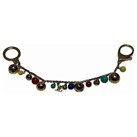 Louis Vuitton-Louis Vuitton Multicolor Portocle Chaine Gurlo Keychain-Multiple colors