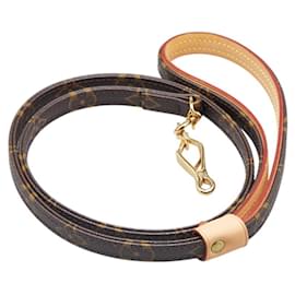 Louis Vuitton-Louis Vuitton Monogram Leash Baxter MM Dog Lead-Brown
