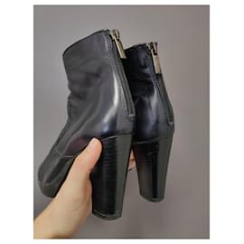 Autre Marque-Progetto Marine Ankle Boots-Navy blue