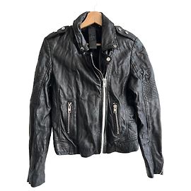 Autre Marque Gipsy 2.0 Coat for Women in New Leather without Tag Ebony