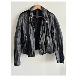 Autre Marque-Gipsy 2.0 Coat for Women in New Leather without Tag-Ebony