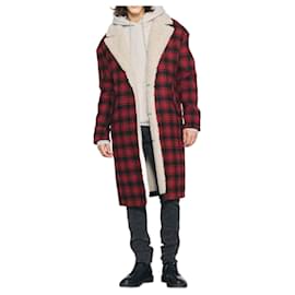 Iro-Iropour Men's Coats in-Red,Ebony