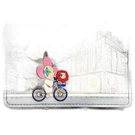 Louis Vuitton-Louis Vuitton Monogram Vivienne Holiday Portefeuille Victorine Wallet-Brown,Pink,Other,Monogram