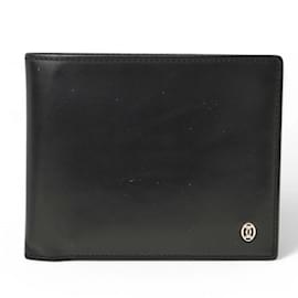 Cartier-Cartier Men's Bi-fold Leather Wallet-Black