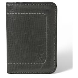 Louis Vuitton-Louis Vuitton Card Case Business Holder-Black,Other