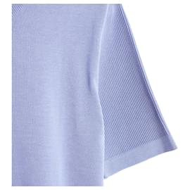 Chanel-Chanel 1992 T-shirt Lavender FR40 Mauve Cotton Knit CC buttons Top UK12 US10-Purple