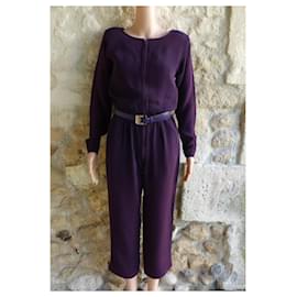 Yves Saint Laurent-Jumpsuits-Purple