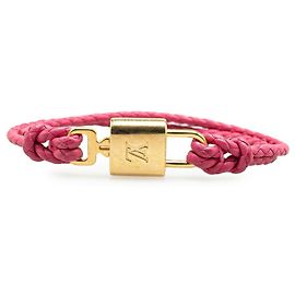 Pulseira charm Lockit Again da Louis Vuitton Rosa Dourado