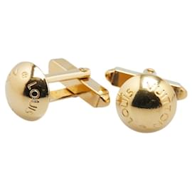 Louis Vuitton-Louis Vuitton Gold Plated Cufflinks-Golden