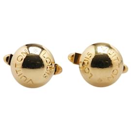 Louis Vuitton-Louis Vuitton Gold Plated Cufflinks-Golden