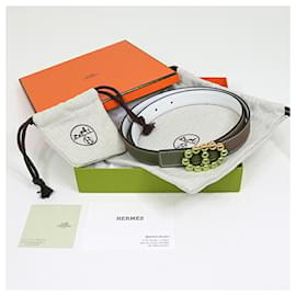 Hermès-Hermes Maillon Bubble Belt-White