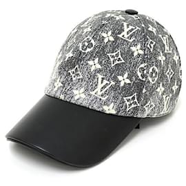 Louis Vuitton-Louis Vuitton Monogram Jacquard Denim Cap-Brown,Black