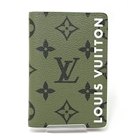 Louis Vuitton-Louis Vuitton Monogram Canvas Card Case-Red,Khaki