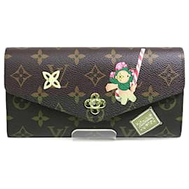 Louis Vuitton-Louis Vuitton Monogram Long Wallet-Red,Monogram