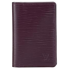 Louis Vuitton-Louis Vuitton Epi Organizer de Poche Pass Case-Purple,Dark purple