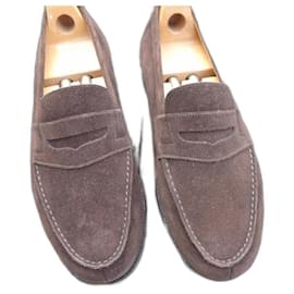 JM Weston-moccasin jm weston 7/5 E 42.5 wide-Brown