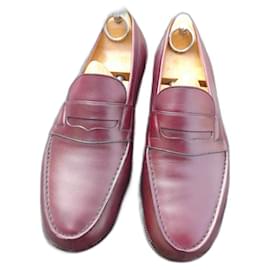 JM Weston-moccasin jm weston box bordeaux 7E 42 large-Dark red