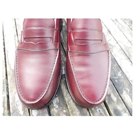 JM Weston-moccasin jm weston box bordeaux 7E 42 large-Dark red