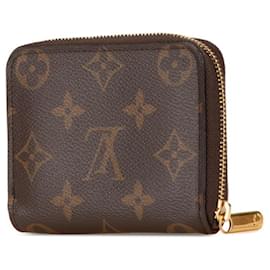 Louis Vuitton-Louis Vuitton Monogram Zippy Coin Purse-Brown
