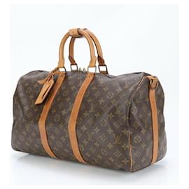 Louis Vuitton-Louis Vuitton Monogram Keepall 45 Boston Bag-Brown