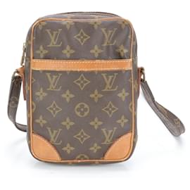 Louis Vuitton-Louis Vuitton Monogram Danube Leather Shoulder Bag-Brown