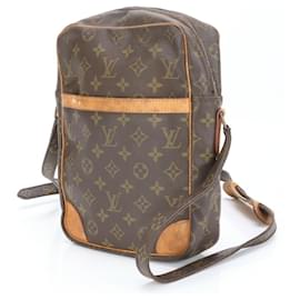 Louis Vuitton-Louis Vuitton Monogram Danube MM Leather Shoulder Bag-Brown