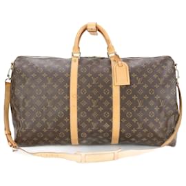 Louis Vuitton-Louis Vuitton Monogram Keepall Bandouliere 60 Boston Bag-Brown