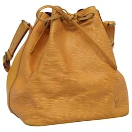 Louis Vuitton-LOUIS VUITTON Epi Petit Noe Shoulder Bag Yellow M44109 LV Auth 112991-Yellow