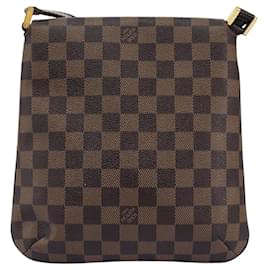 Louis Vuitton-LOUIS VUITTON Damier Ebene Musette Salsa Long Shoulder Bag N51300 Auth 110316-Other