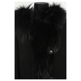 Yves Salomon-Black coat-Black