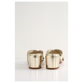 Aquazzura-Leather heels-Golden