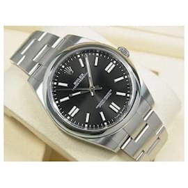 Rolex-ROLEX Oyster PERPETUAL 41 bright black 124300 unused Mens-Silvery