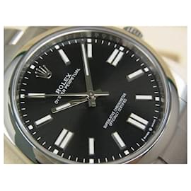 Rolex-ROLEX Oyster PERPETUAL 41 bright black 124300 unused Mens-Silvery