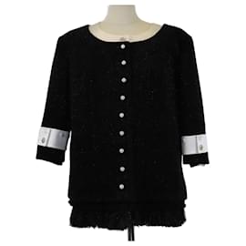 Chanel-CHANEL Jackets T.FR 48 Wool-Black
