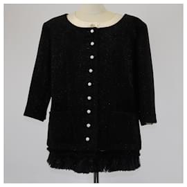 Chanel-CHANEL Jackets T.FR 48 Wool-Black