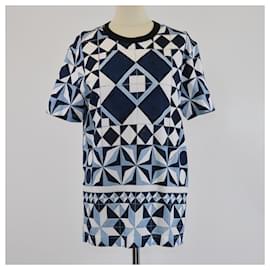 Dolce & Gabbana-DOLCE & GABBANA T-shirts T.FR 48 Cotton-Blue