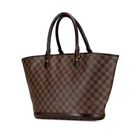 Louis Vuitton-Louis Vuitton Damier Manosque GM Handbag Tote Bag-Brown,Black
