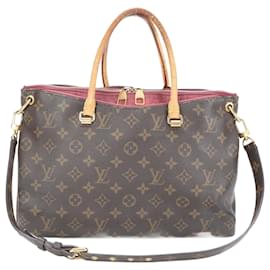 Louis Vuitton-Louis Vuitton Monogram Pallas Leather Shoulder Bag-Other