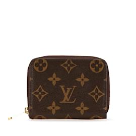 Louis Vuitton-Louis Vuitton Monogram Zippy Coin Purse-Brown