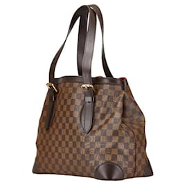 Louis Vuitton-Louis Vuitton Damier Hampstead MM Handbag Tote Bag-Brown